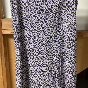 Leopard printed skirt